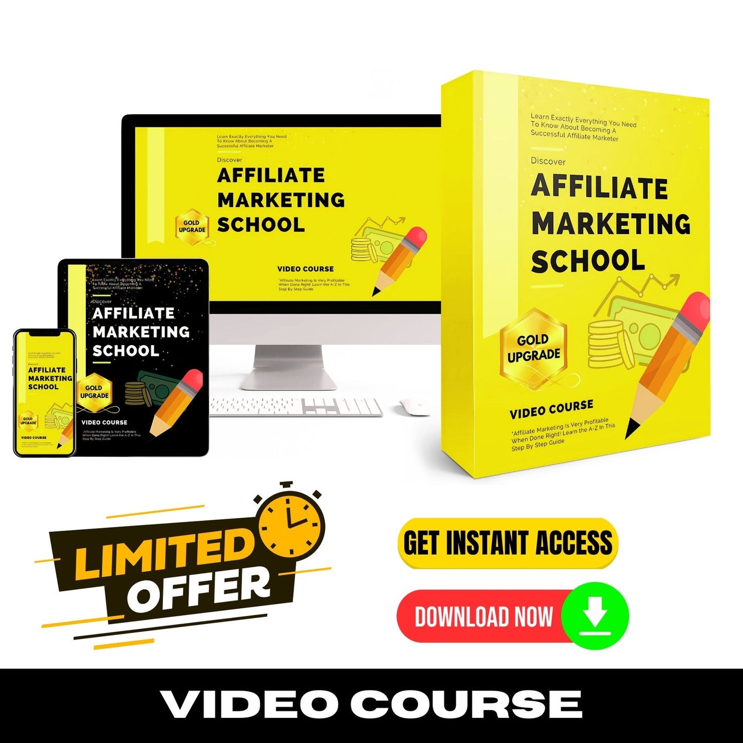 Affiliate Marketing School Upgrade Package (Video Course)