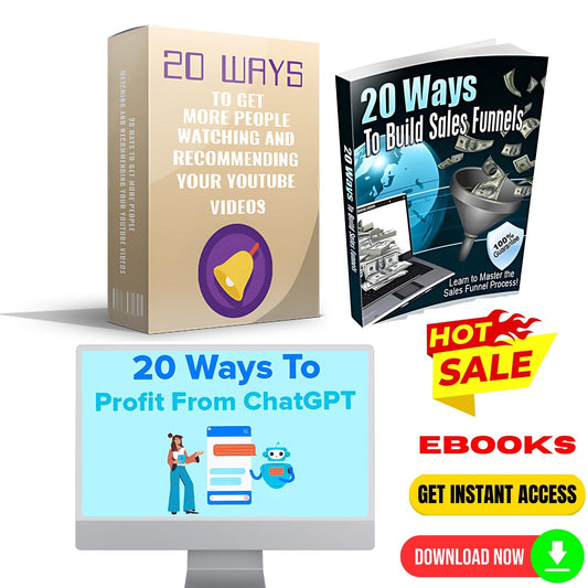 20 Ways To (3-in-1) eBooks